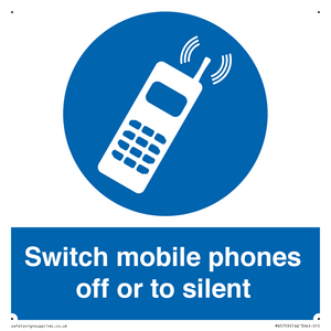 Switch mobile phones off or to silent